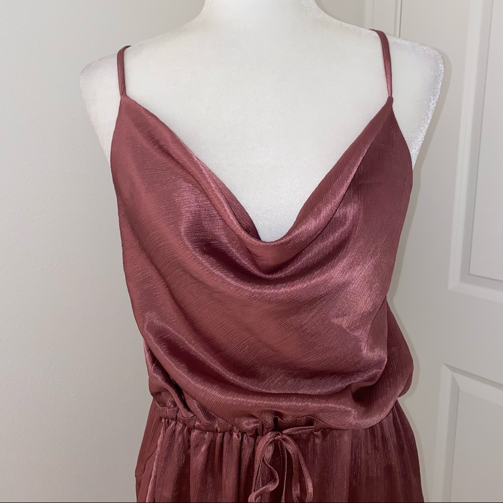 Mauve saints and secrets cowl neck mini dress - Picture 2 of 9